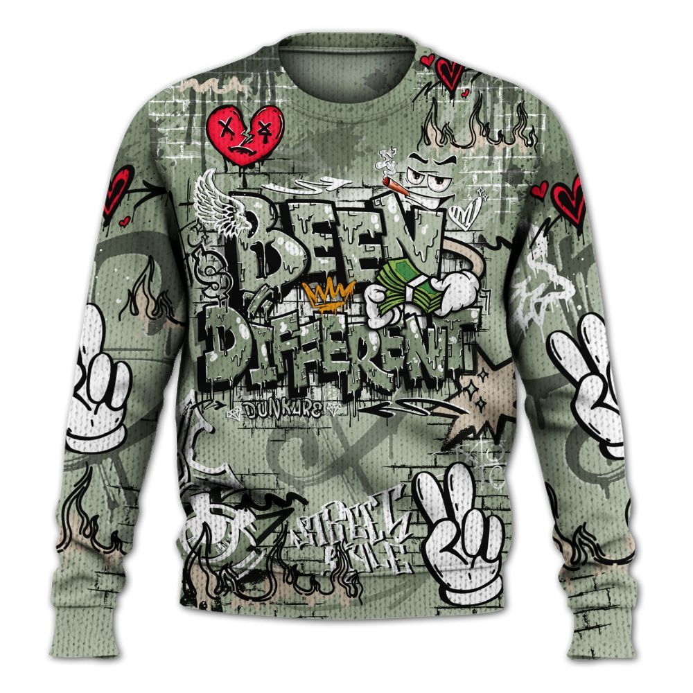 Sweater To Match Seafoam Sail 4s - Been Dif2erent Drip Graffiti Graphic