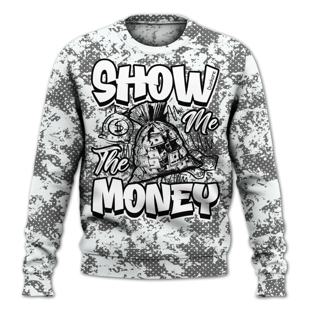 Sweatshirt To Match Retro Stealth 12s - Show Me The Money Retro All Over Print