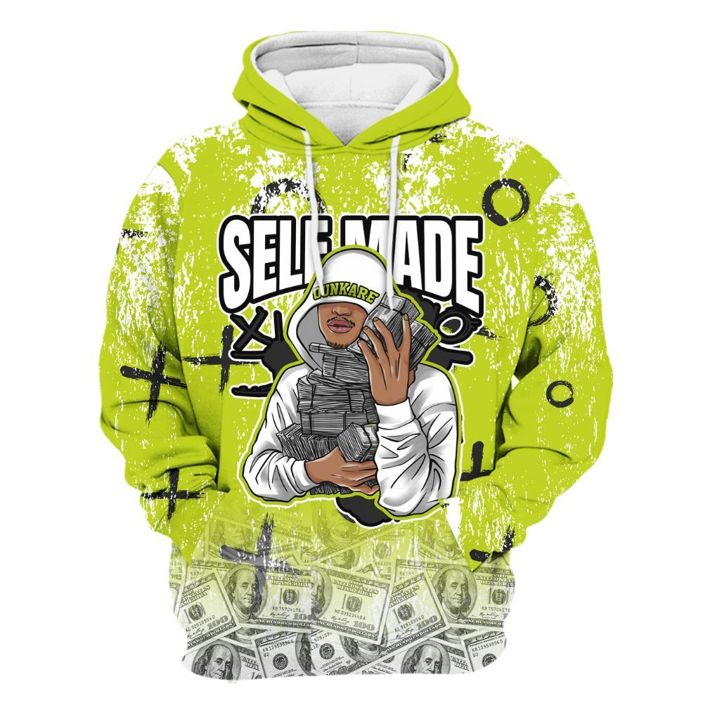 Hoodie To Match Bright Cactus 13s - Selfmade Unique Drip All Over Print