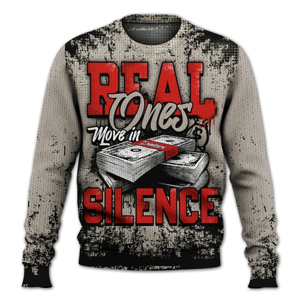 Knitted Sweater To Match Low OG Phantom 1s - Move In Silence Money Street Retro