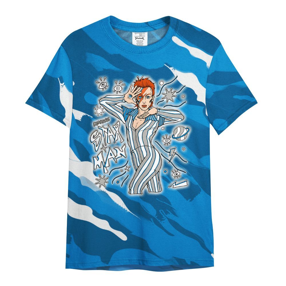 Shirt To Match Military Blue 4s - Starmans Graphics Colored All Over Print