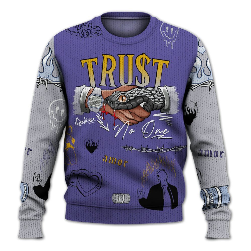 Sweater To Match Lakeshow 4s - Snake Trust No One Graphic