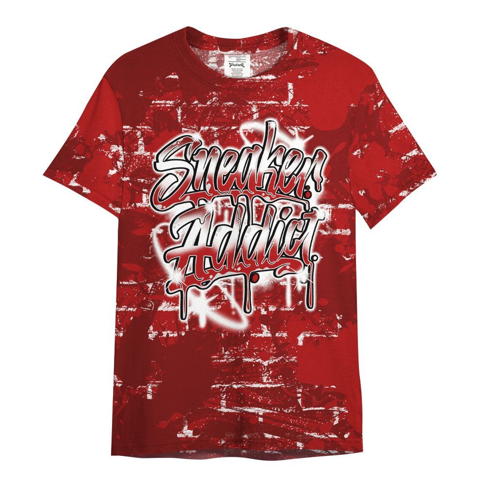 Shirt To Match Red Taxi 12s - Addiction Sneakers Graphic Street Art All Over Print