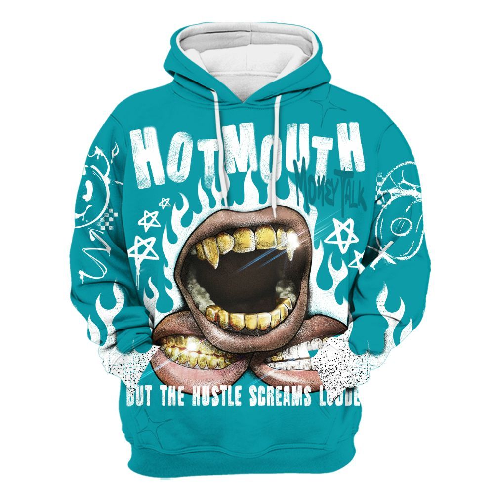 Hoodie To Match Air Griffey Max Aquamarine 1s - Mouth Burning Street Style All Over Print