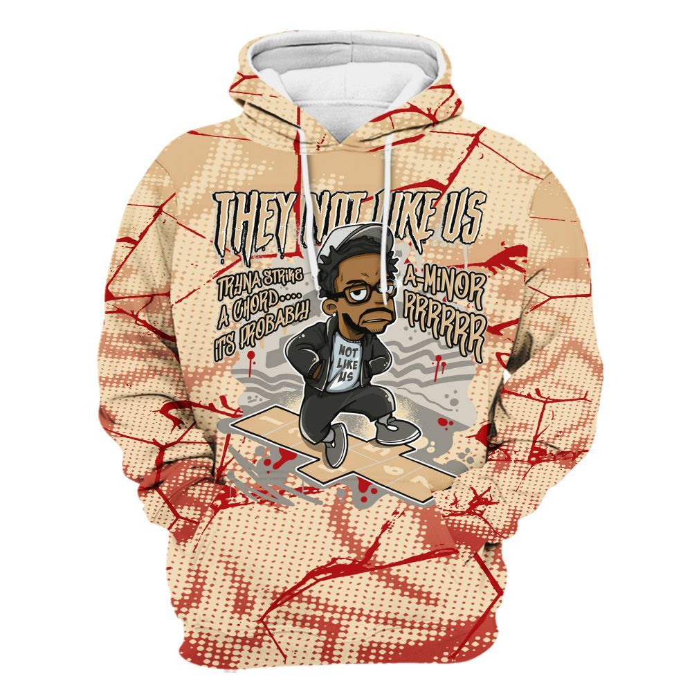 Hoodie To Match Dunk Low Strawberry Waffle - Hopscotch Dislike Us Graphic Crack All Over Print