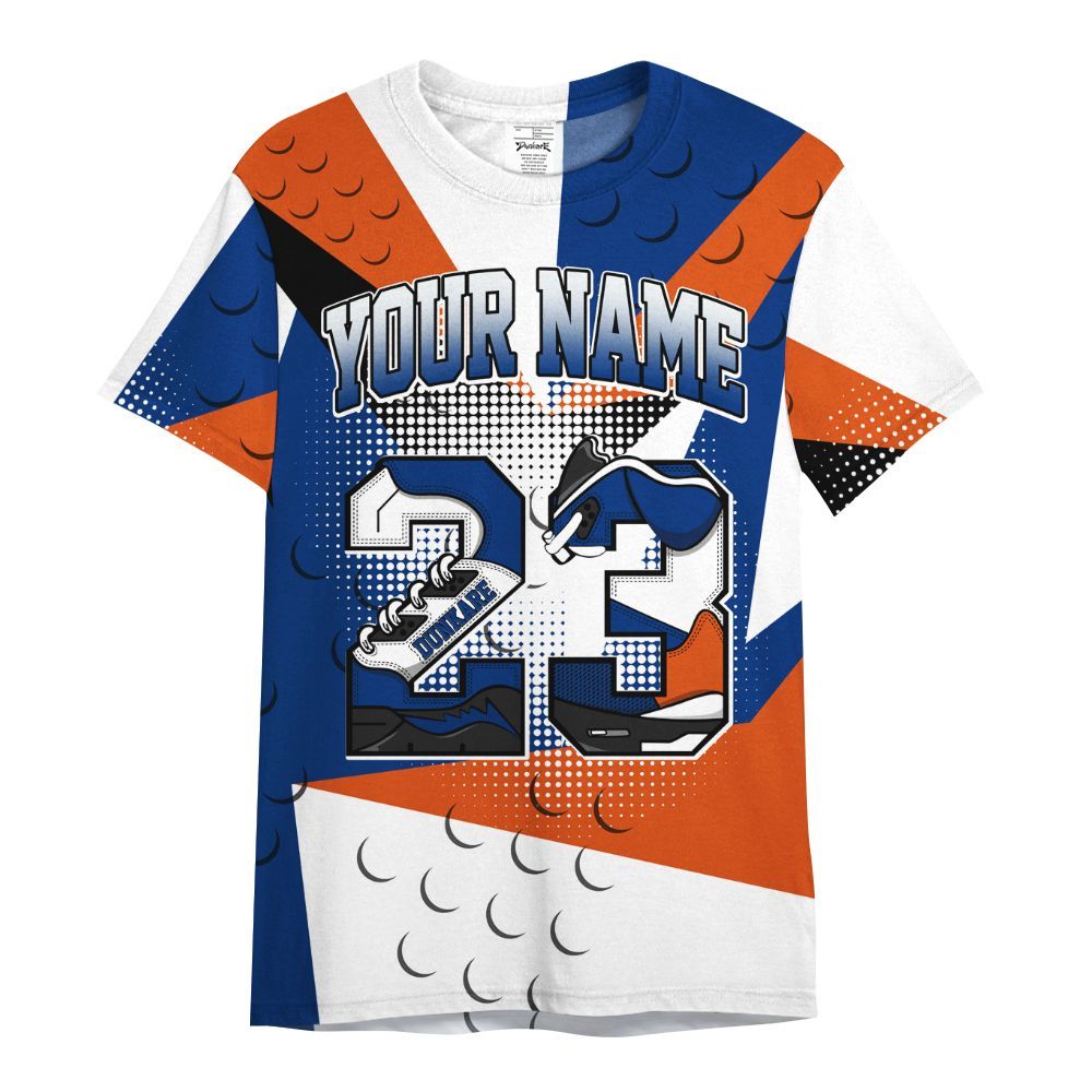 Shirt To Match Mid Knicks 1s - Poly Custom Name Number 23 5s All Over Print