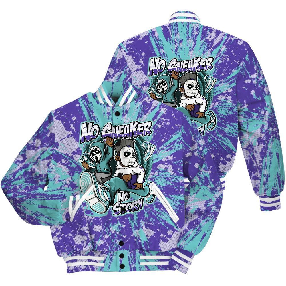 Varsity Jacket To Match Low Hornets 1s Shirt - Sneakers Make Story Graphic Luxury All Over Print