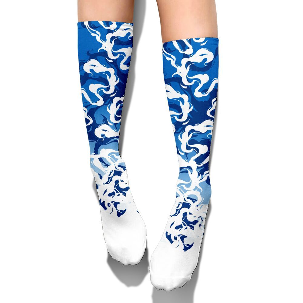 Sock To Match Blueberry 12s - Color Smoke Graphic