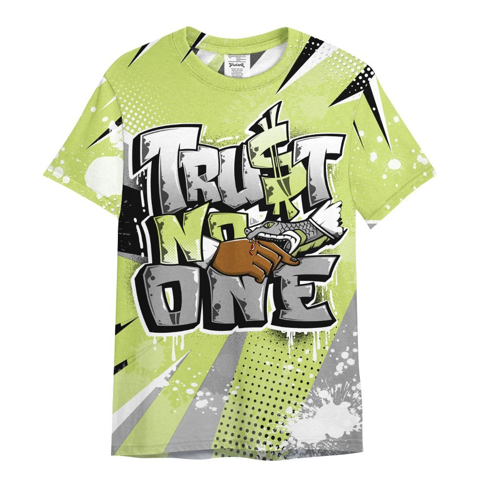 Shirt To Match Light Lemon Twist 4s - Trust No One Dripping All Over Print