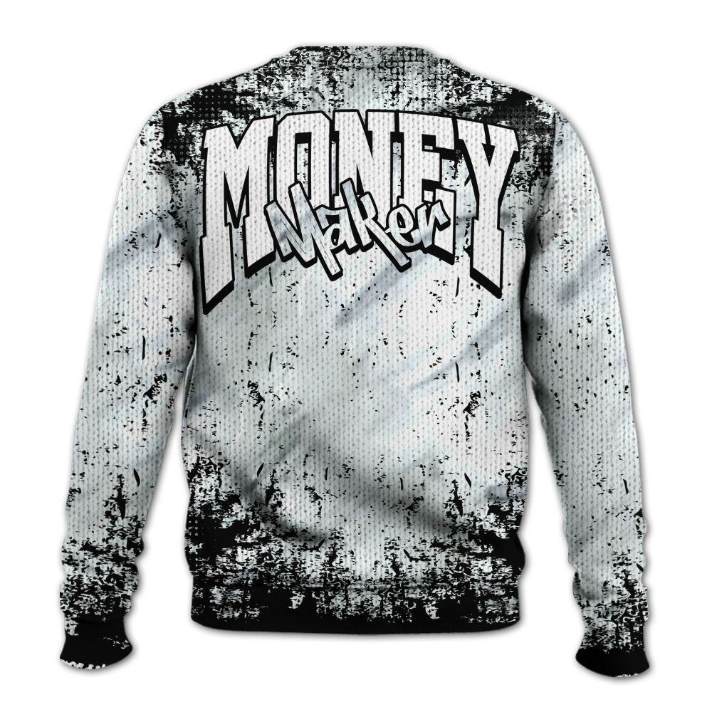 Knitted Sweater To Match Air Foamposite Jin Kazama - Move In Silence Money Street Retro
