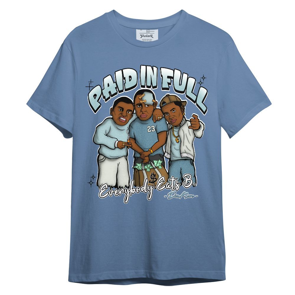 Shirt To Match Denim Worn Blue 2025 4s - Paid In Full Movie Graphic