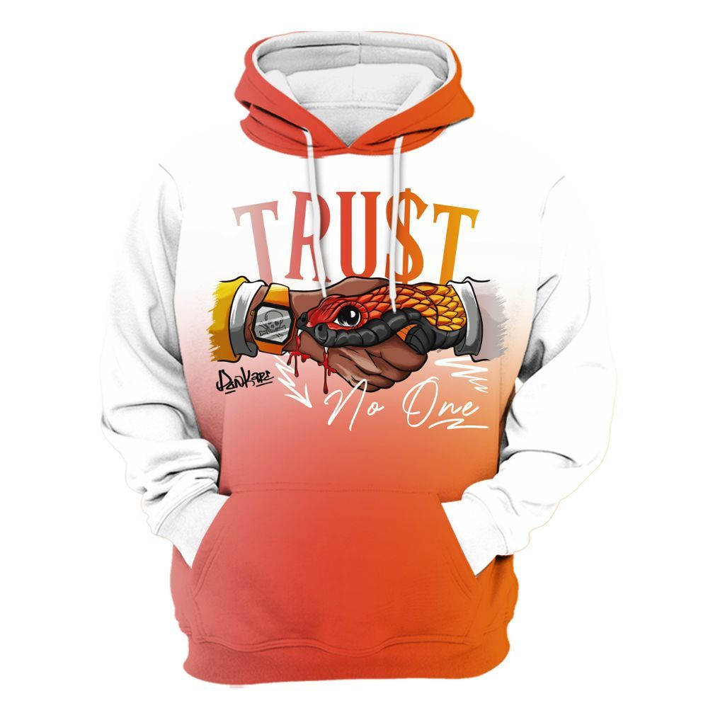 Hoodie To Match Dunk High Candy Corn - Snake Trust No One Drip All Over Print