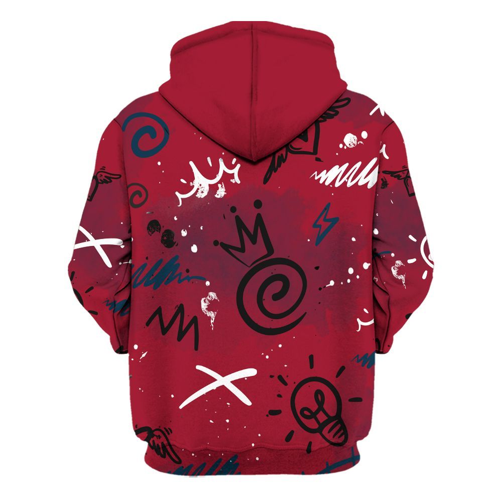 Hoodie To Match Mid Multi Color 2022 1s - Drip Been Di2ferent All Over Print