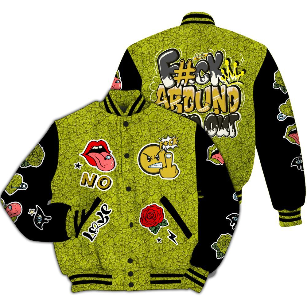 Varsity Jacket To Match Dunk Low QS Halloween Skull - FK Around Find Out All Over Print