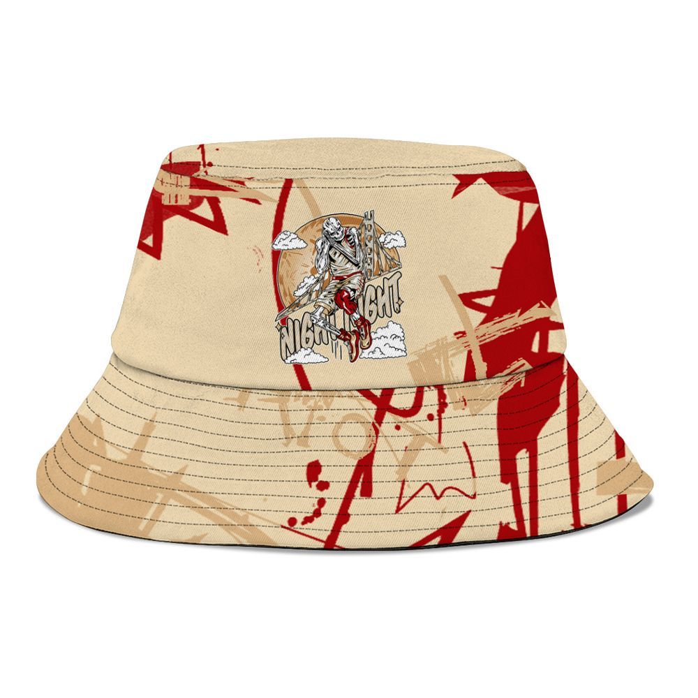 Bucket Hat To Match Dunk Low Strawberry Waffle - Seeya Skeleton Messyz Graphic