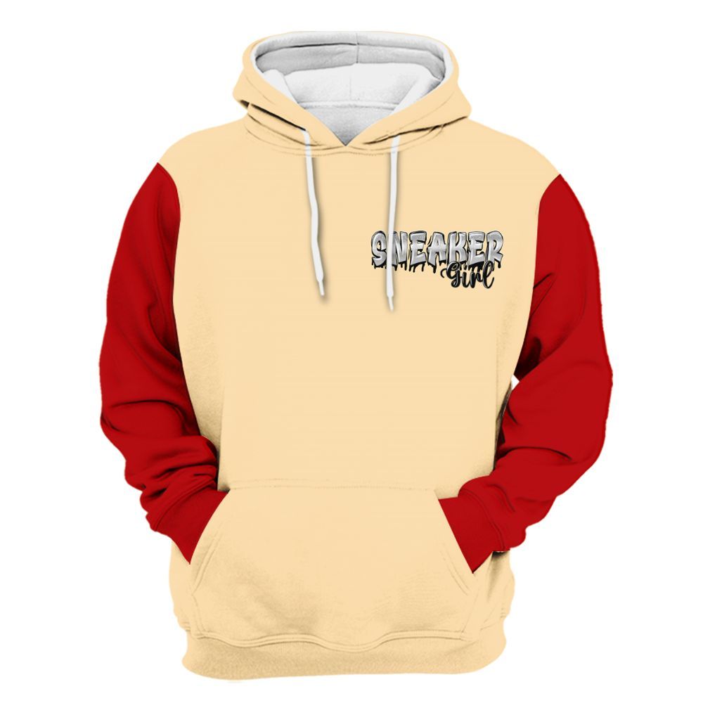 Hoodie To Match Dunk Low Strawberry Waffle Varsity Jacket, Custom Name Sneaker Girl Money All Over Print