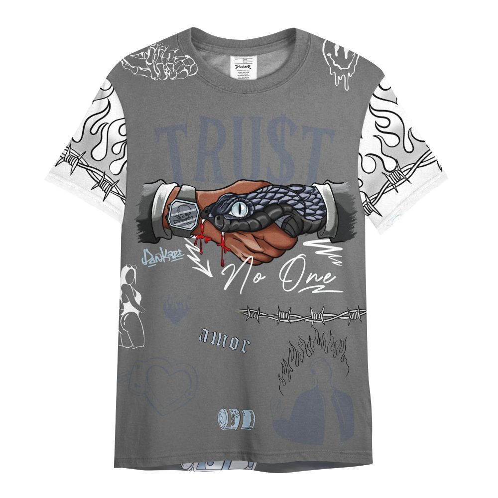 Shirt To Match Cool Grey 6s - Snake Trust No One All Over Print