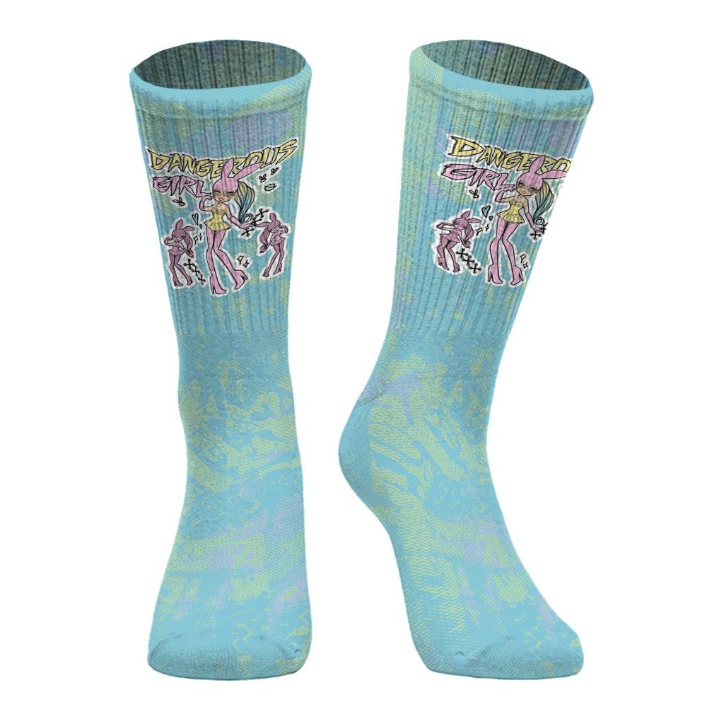 Sock To Match SB Dunk Low Visty - Dangerous.Girl
