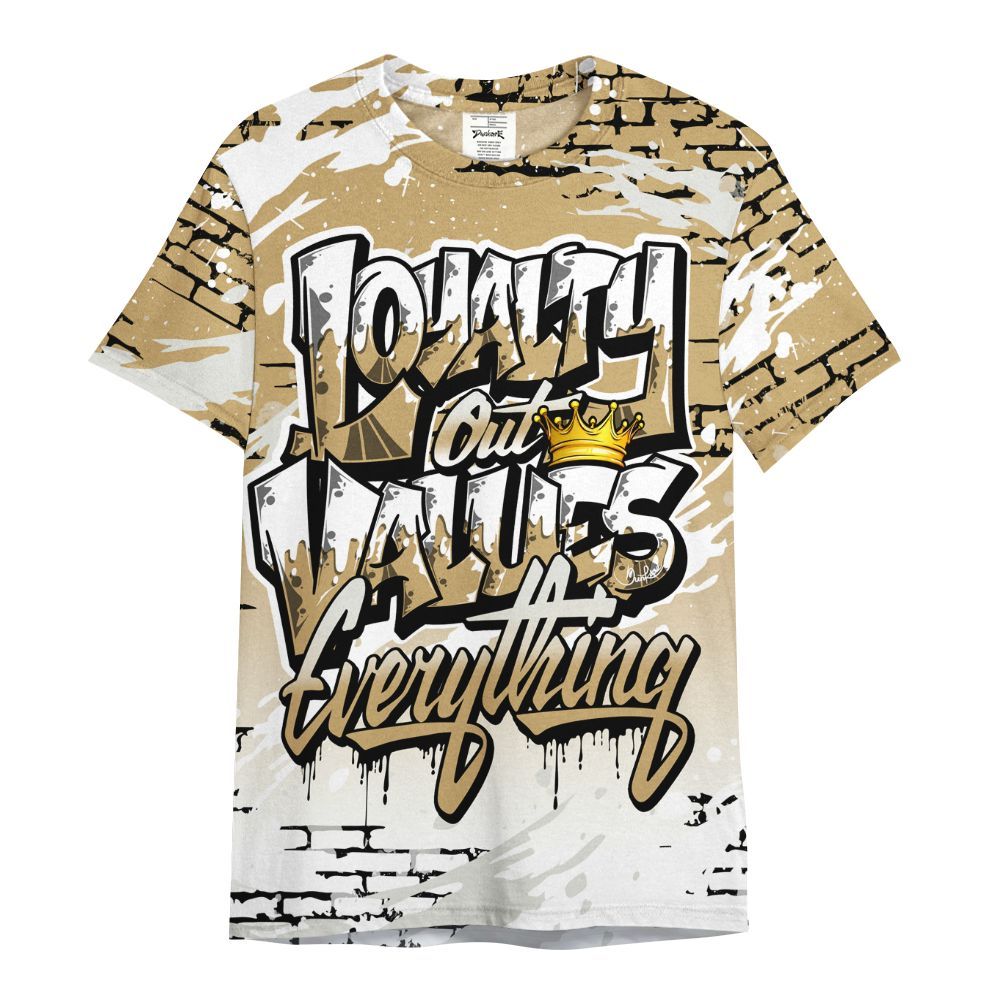 Shirt To Match Black LD 1000 - Values Of Loyalty Drip All Over Print