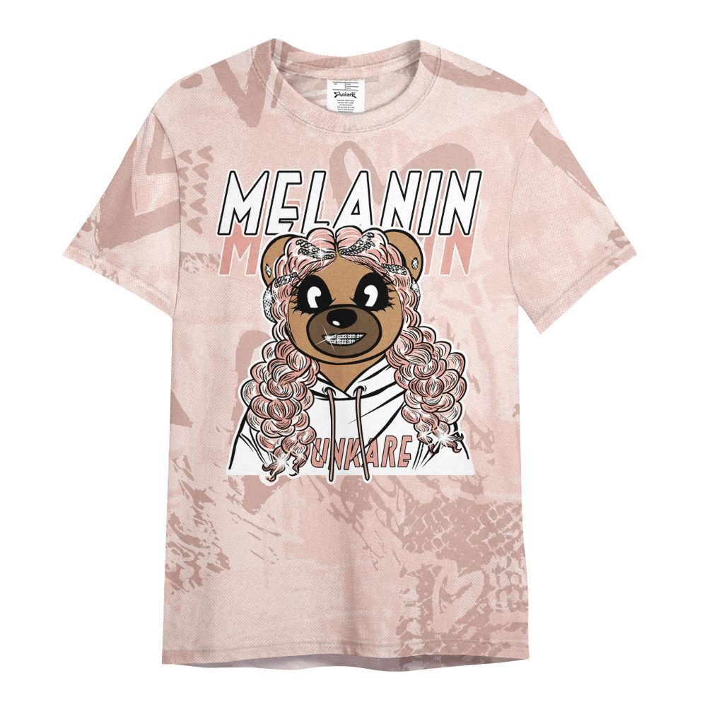 Shirt To Match Low Legend Pink 11s - Pigments Bear Heart Grunge All Over Print