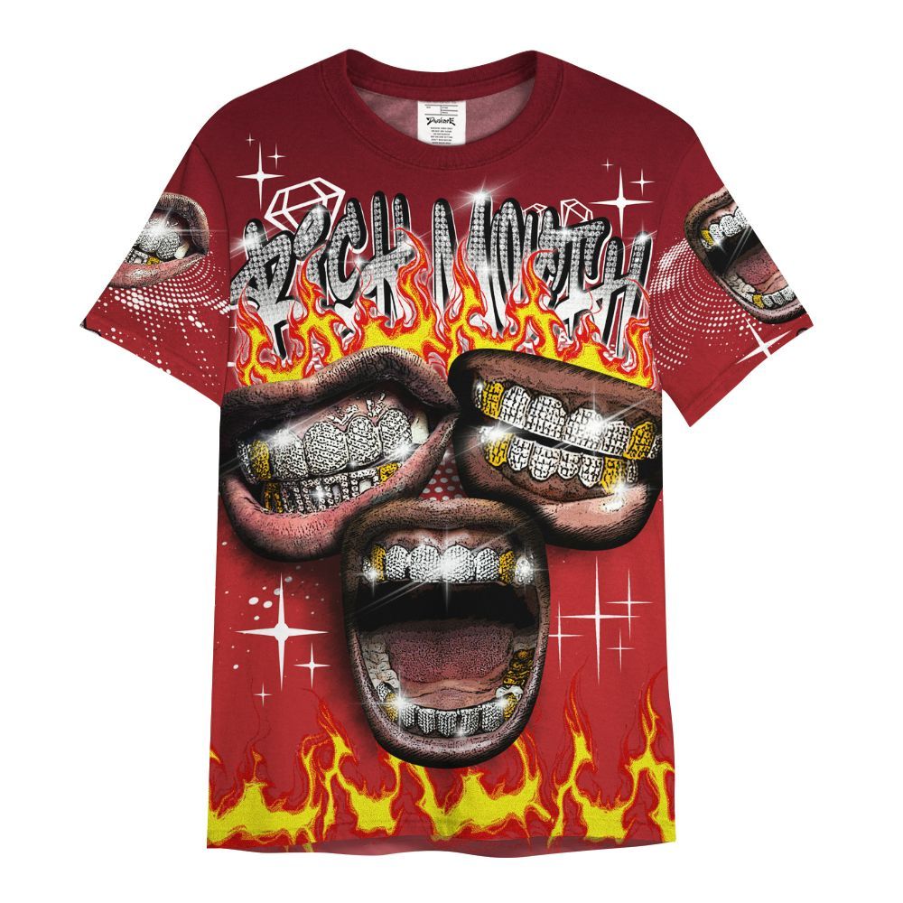 Shirt To Match Kobe 9 Elite Christmas - Rich Mouth Fire Rap Retro 90s All Over Print