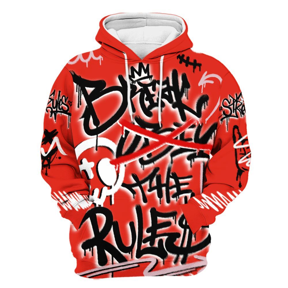Hoodie To Match Air Force 1 Low GS Valentine's Day - Break Rules Streetwear All Over Print