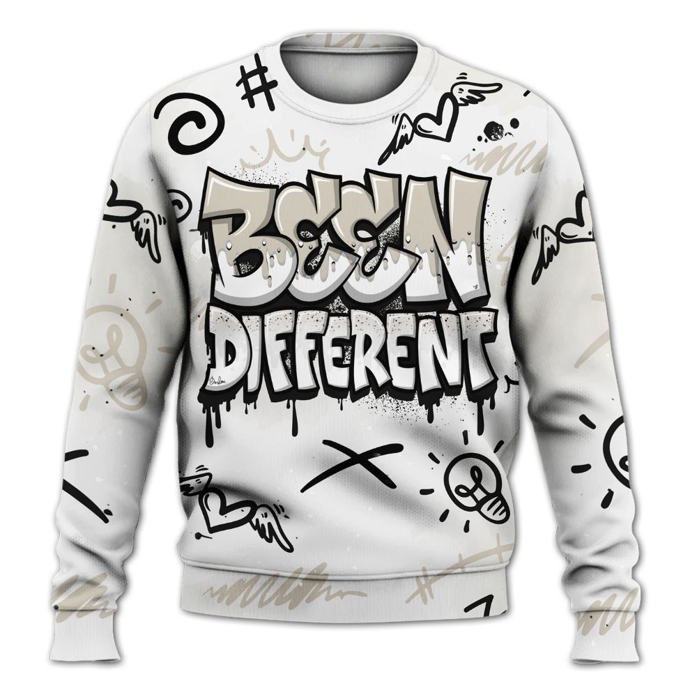 Sweatshirt To Match Retro Reverse Metallic 5s - Drip Been Di2ferent All Over Print