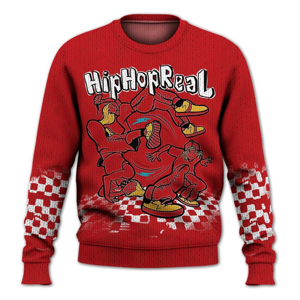 Knitted Sweater To Match Dunk Low Fruity Pebbles - Feel Life Street Style