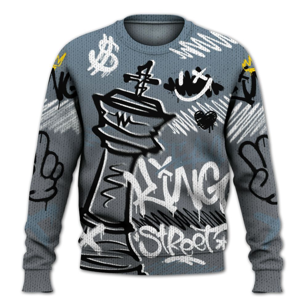 Knitted Sweater To Match Air Max DN Silver Bullet - Street King Chess Streetwear