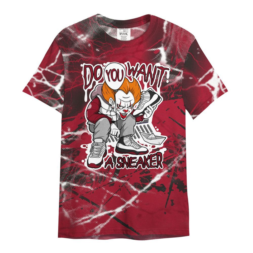 Shirt To Match High OG Black Toe Reimagined 1s - Clown Scary Sneakers Halloween Graphic All Over Print