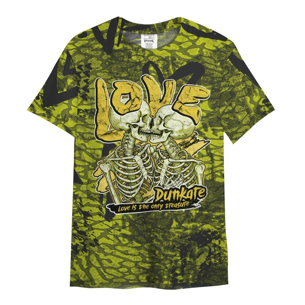 Shirt To Match Dunk Low QS Halloween Skull - Skull Love All Over Print