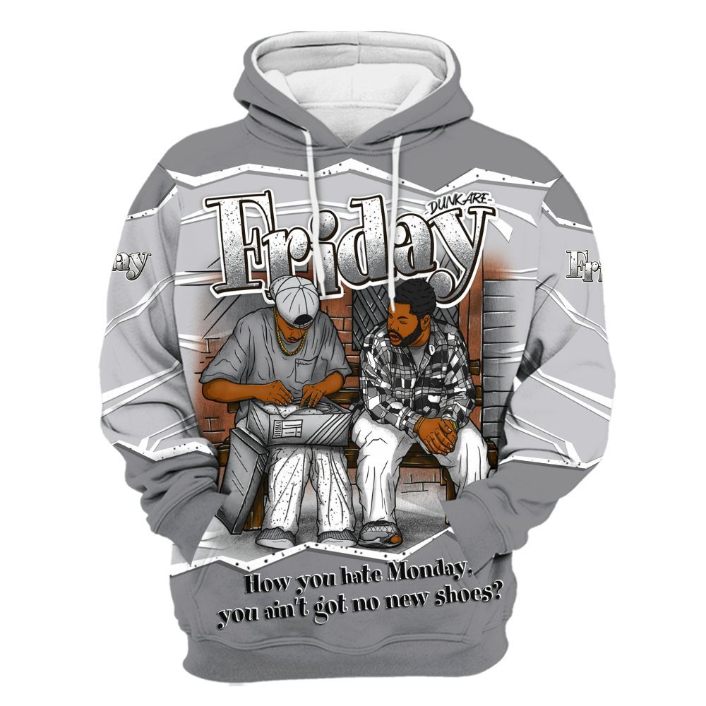 Hoodie To Match Retro Wolf Grey 5s - Friday Movie 90s TV All Over Print