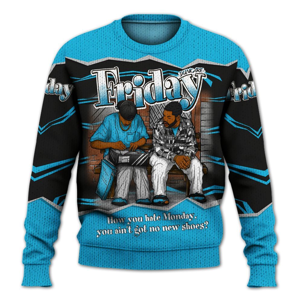 Sweater To Match Black University Blue 2026 14s - Friday Movie 90s TV Graphic