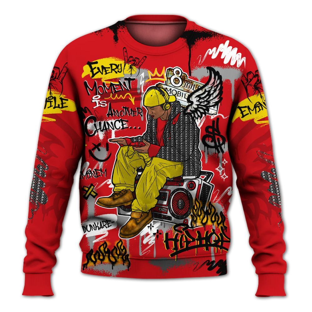 Sweatshirt To Match Ferrari 14s - 8Mile Movie Graffiti All Over Print