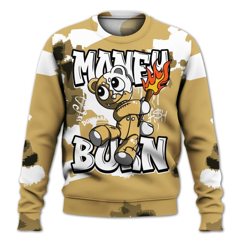 Sweatshirt To Match Craft Paris 6s - Money Burn Retro All Over Print