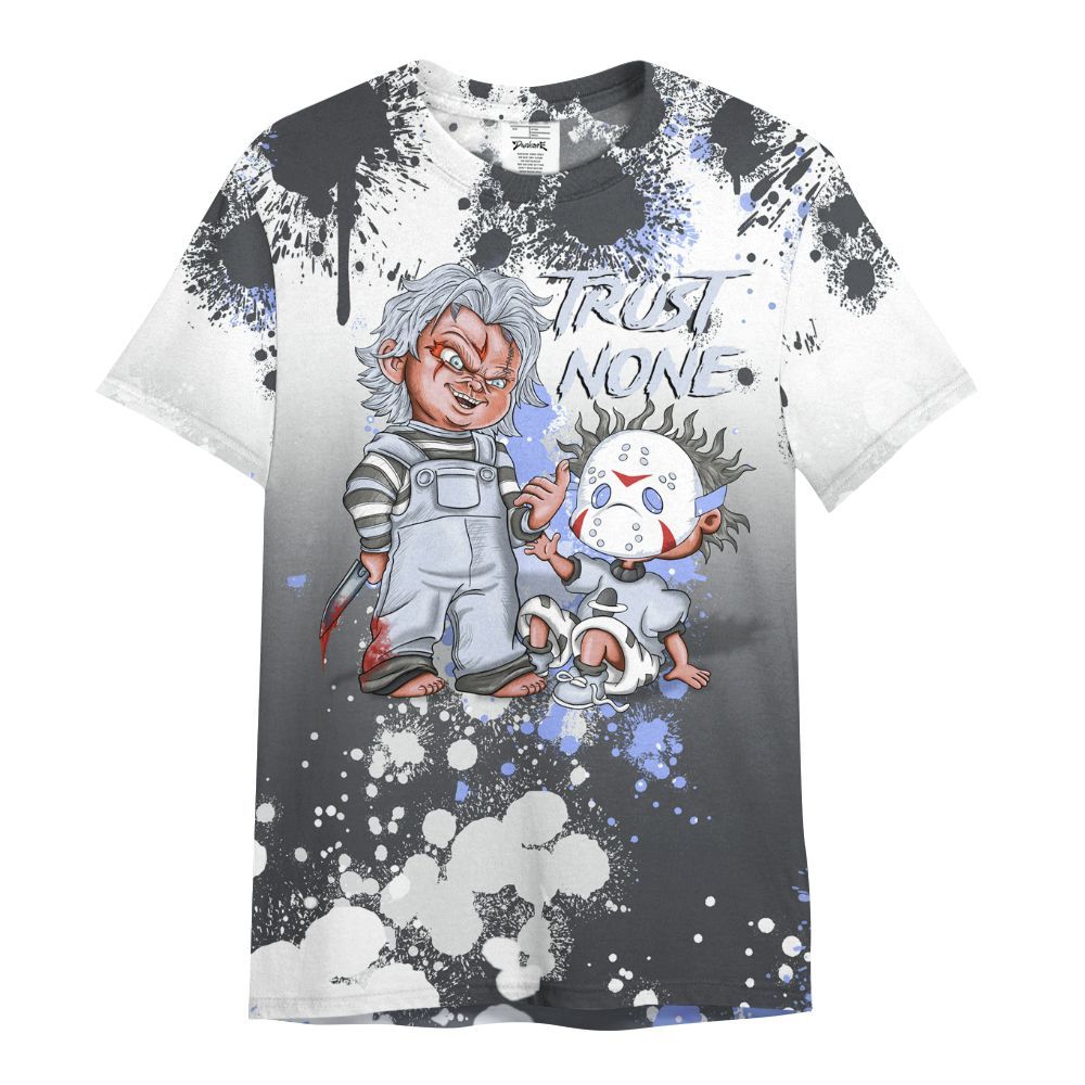 Shirt To Match Retro Awake Racer Blue - Trust No One Scary All Over Print