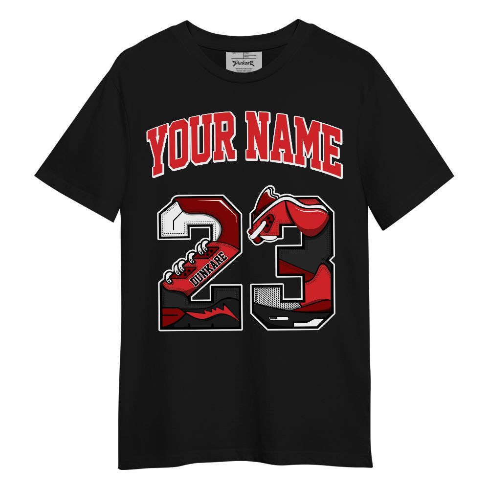 Shirt To Match Chile Red 9s - Custom Name Number 23 5s Unisex Shirt