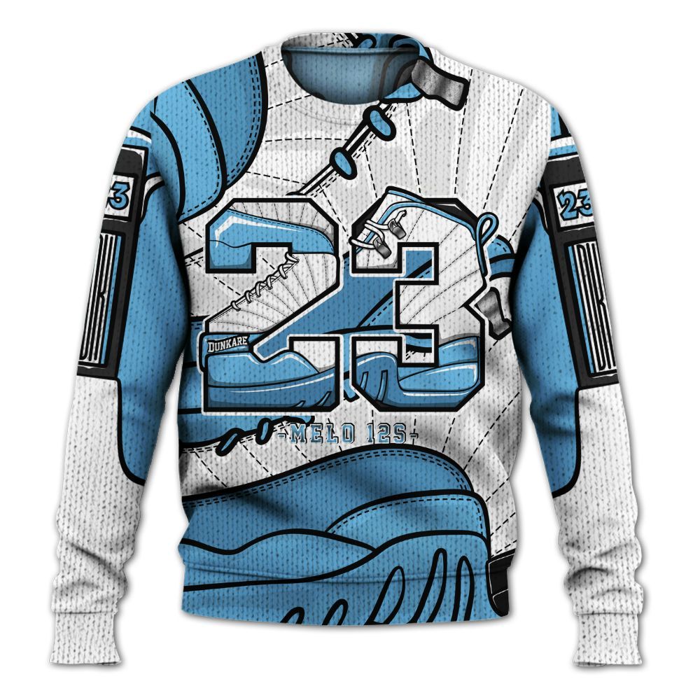 Sweater To Match Melo 12s - Number 23 Style 12s Graphic