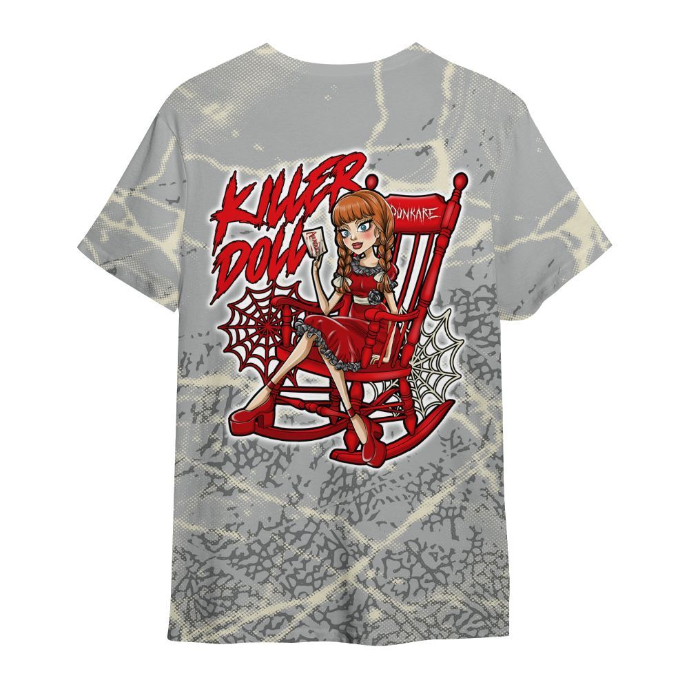 Shirt To Match Cement Grey 3s - Killer Doll-A Halloween Profound All Over Print