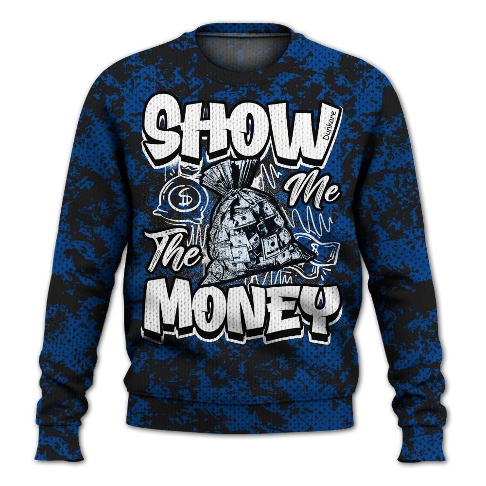 Knitted Sweater To Match Low 85 Royal 1s - Show Me The Money Retro