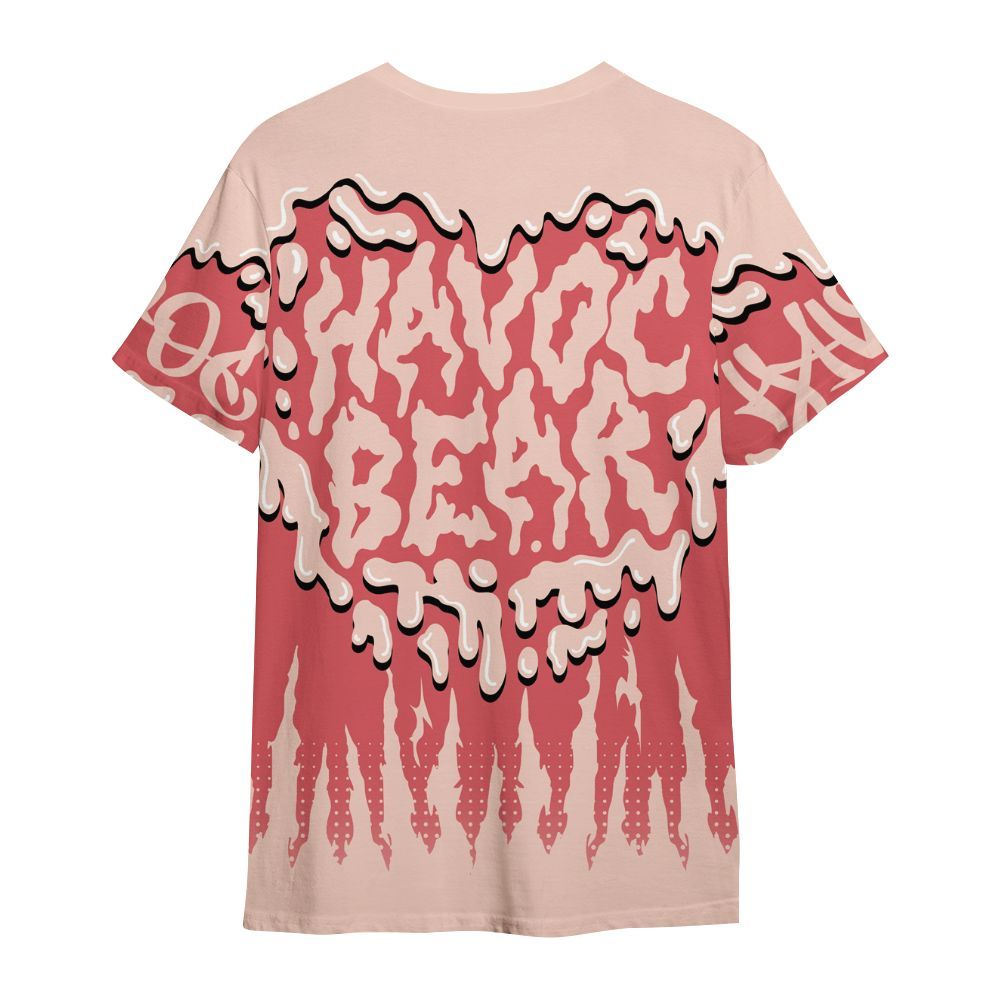 Shirt To Match Washed Coral 2s Shirt - Havok Bear Dripping All Over Print