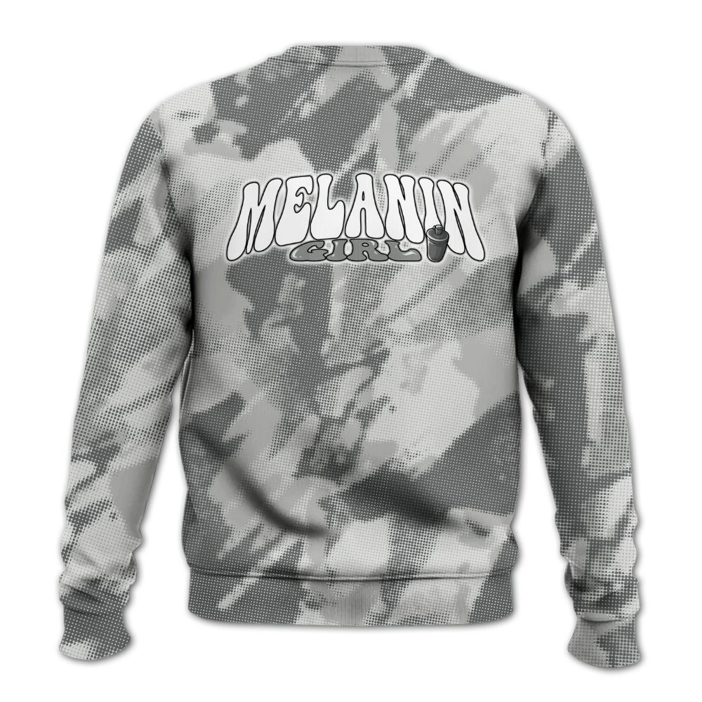 Sweatshirt To Match Retro Wet Cement 4s - MelaninGirl Abstract Halftone All Over Print