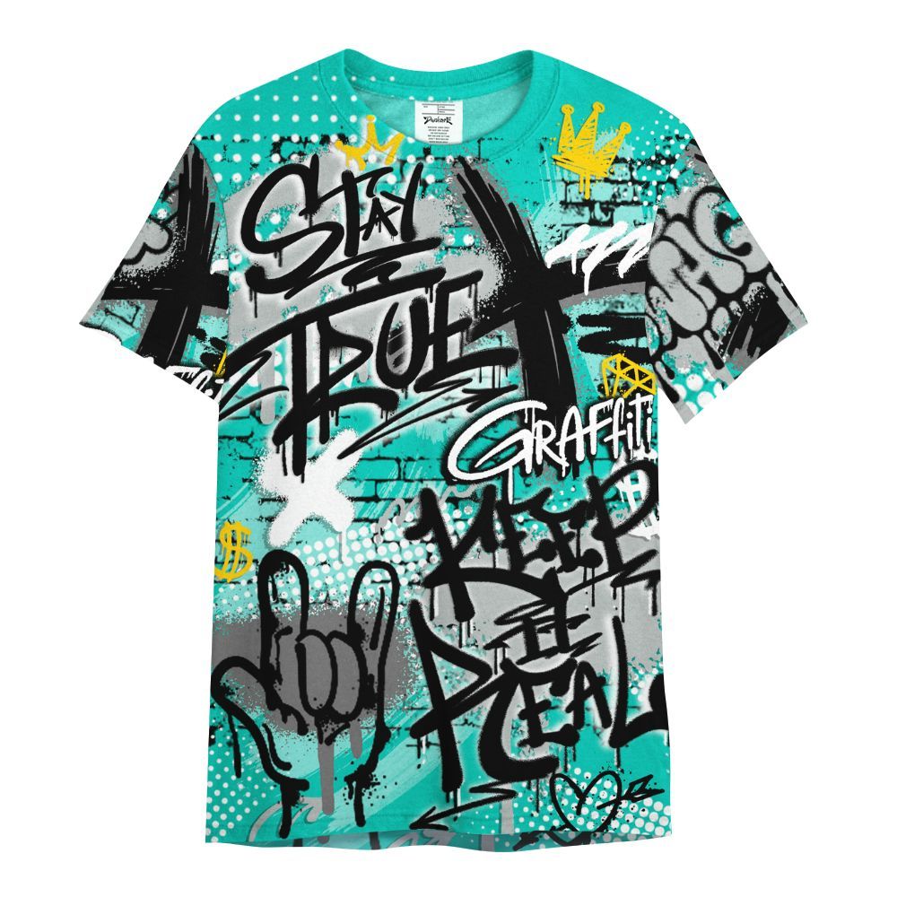 Shirt To Match Air Max 95 Dark Tiffany - True It Real Graffiti Streetwear All Over Print