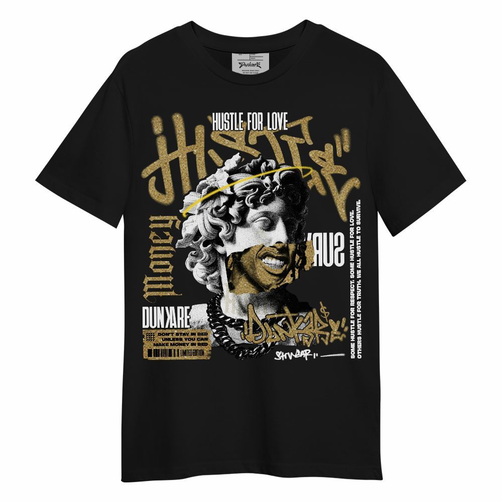 Shirt To Match High OG Black Metallic Gold 1s - Hustles Streetwear Unisex Shirt